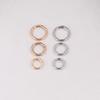 Alloy Spring Snap Open Ring for DIY Keyring, Pendant, or Bag Accessories
