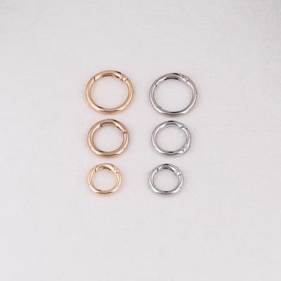 Alloy Spring Snap Open Ring for DIY Keyring, Pendant, or Bag Accessories