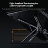 Bærbar Foldbar Skrivebords Notesbog Magnetisk Stand Aluminium Legering Tablet Holder Universel Mobiltelefon Holder Justerbar