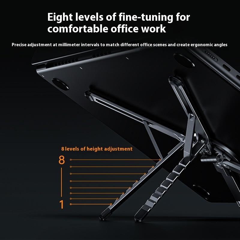 Bærbar Foldbar Skrivebords Notesbog Magnetisk Stand Aluminium Legering Tablet Holder Universel Mobiltelefon Holder Justerbar