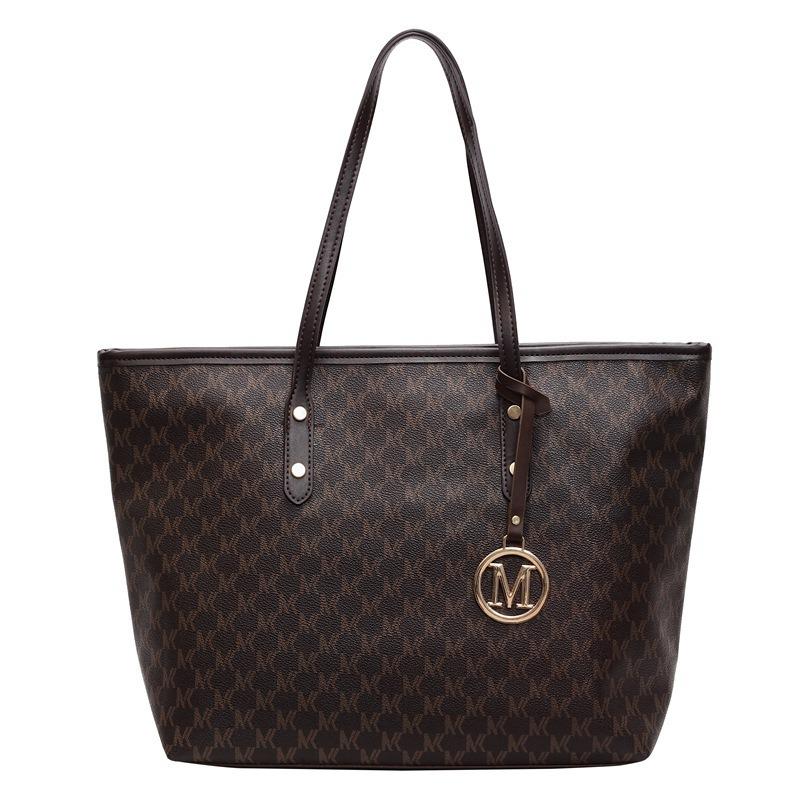 

2025 Women s Large Diamond Pattern Commuter Tote – Korean Style, Simple & Casual Shoulder Handbag Without Pendant кофейный