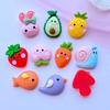 20Pcs New Cute Resin Mini Animal / Fruit Collection Flat Back Cabochon Scrapbook Kawaii DIY Embellishments Accessories J78
