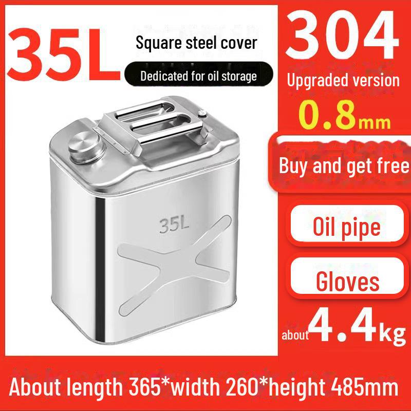 Butoaie de benzină din oțel inoxidabil 30L, 20L, 10L Rezervor de combustibil diesel