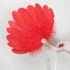 Unique Exquisite Pearl Feather Fan Creative Handmade Peacock Feather Fan Cosplay Portable Decorative Craft Fan Home Decor