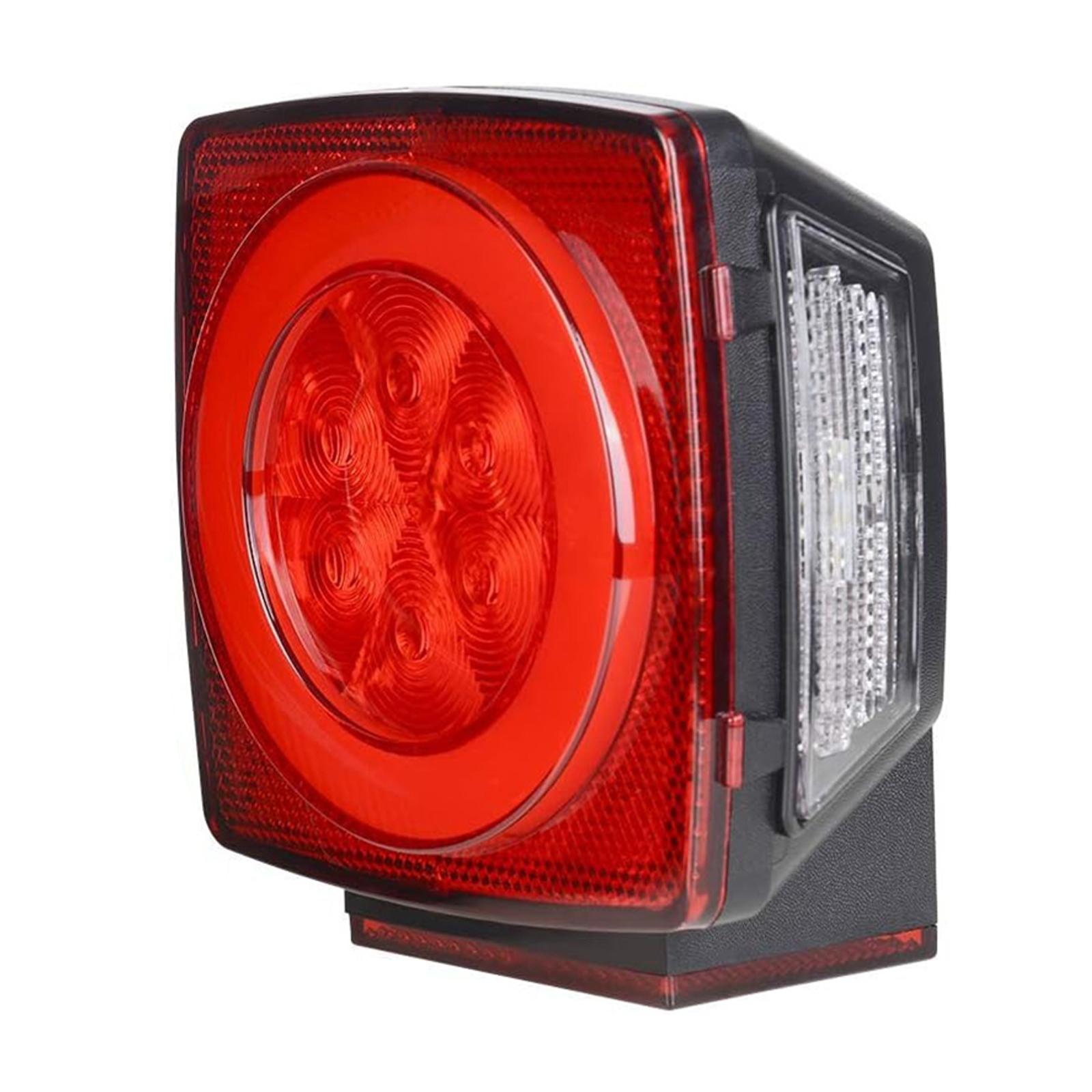 

IP68 Waterproof Square LED Trailer Light Trailer Accessories Brake Stop Tail Running License Plate Light for 12V 1