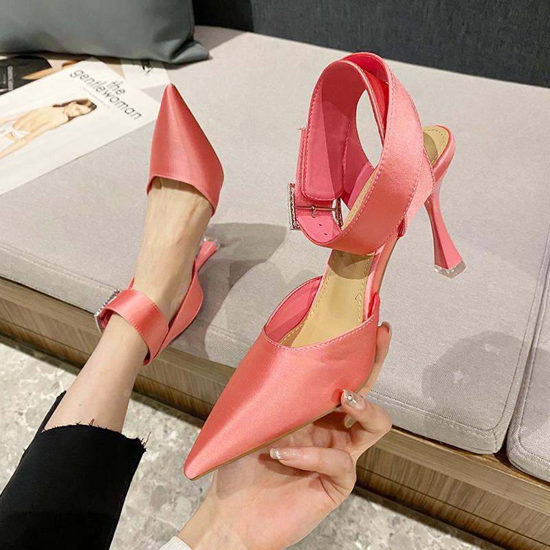 

Fashion New Sexy Women Fashion Sweet Beige High Heel Pumps for Party Lady Casual Black Comfort High Heel Office Shoes Zapatos De Mujer 35 розовый