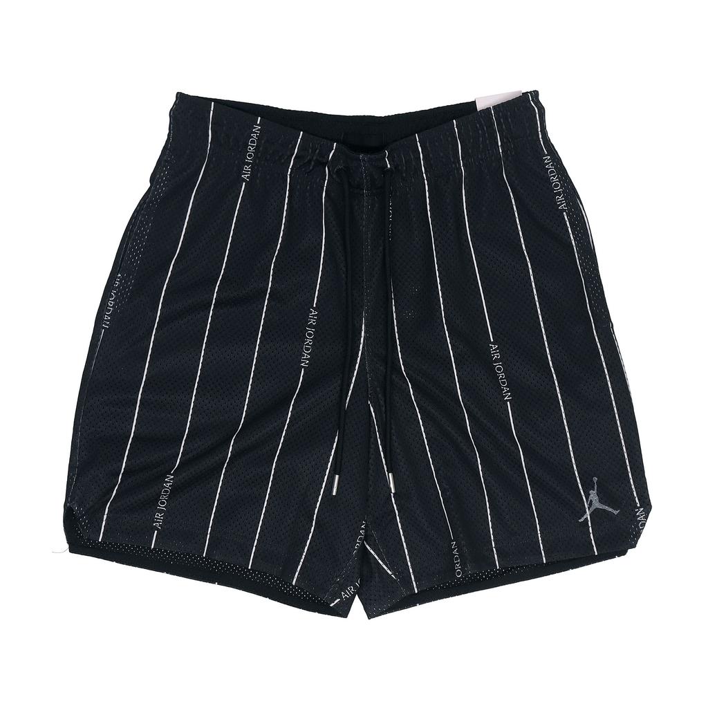 Jordan Essentials Breathable Stripe Print Shorts Men Bottoms Black DM1358-010