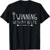 Lustiges Partnerlook Zwillinge Tag Freund Twinning Mit Meinem Bestie T-Shirt