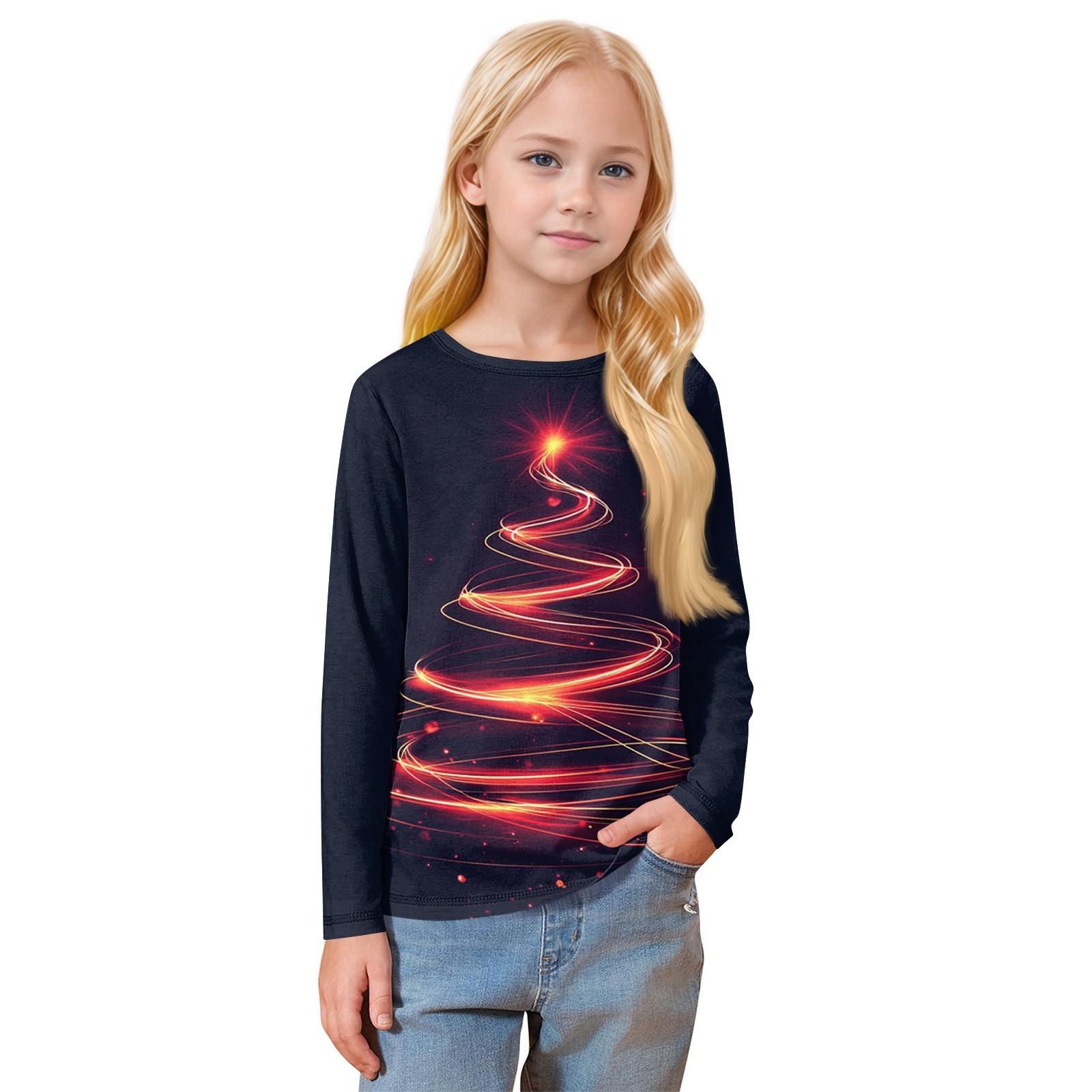 

Детская футболка с длинными рукавами и круглым вырезом, повседневная футболка 110 синий