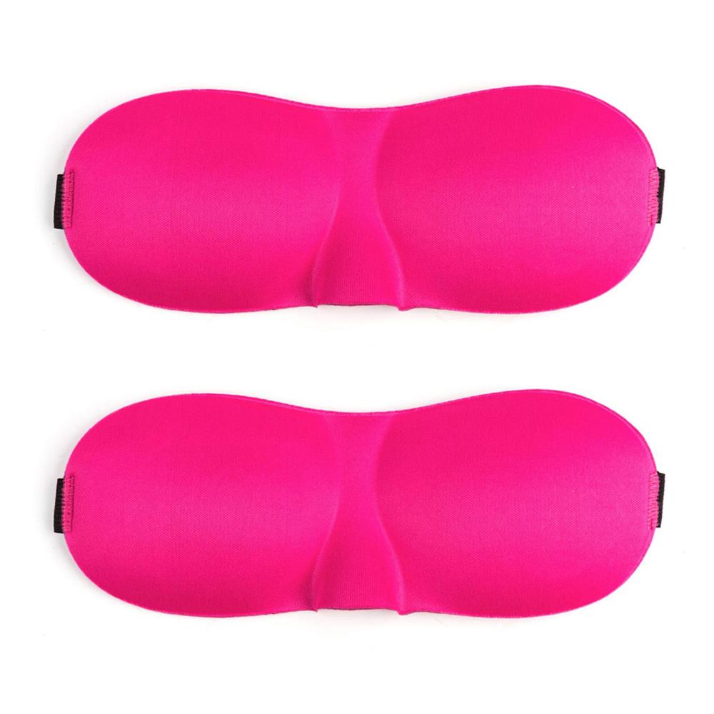 Tcare 2Pc 3D Sleeping Eye Mask Travel Rest Aid Eye Mask Cover Patch Paded Soft Sleeping Mask Blindfold Eye Relax Massage Tool Beauty