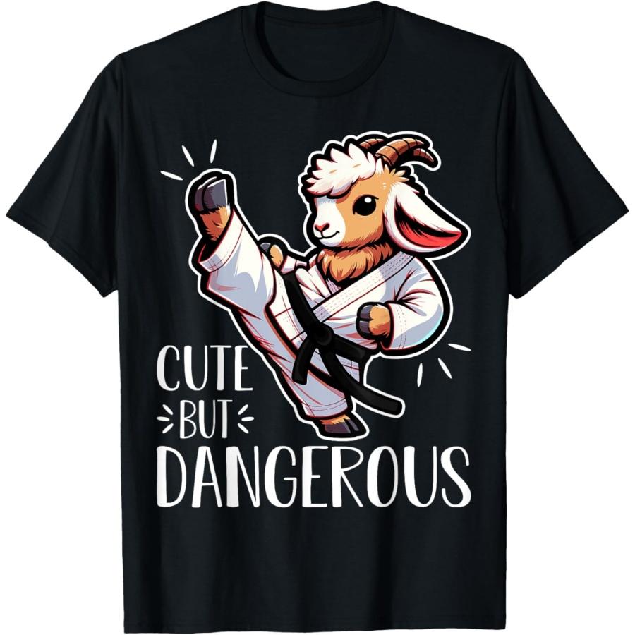 

Cute But Dangerous Karate Sheep High Kick T-Shirt(3) XXXXXL чорний