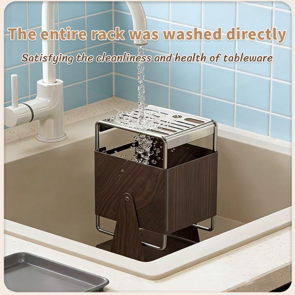 Stainless Steel Storage Rack 9 Slots Countertop Shelf High Quality Kitchen Storage Holder