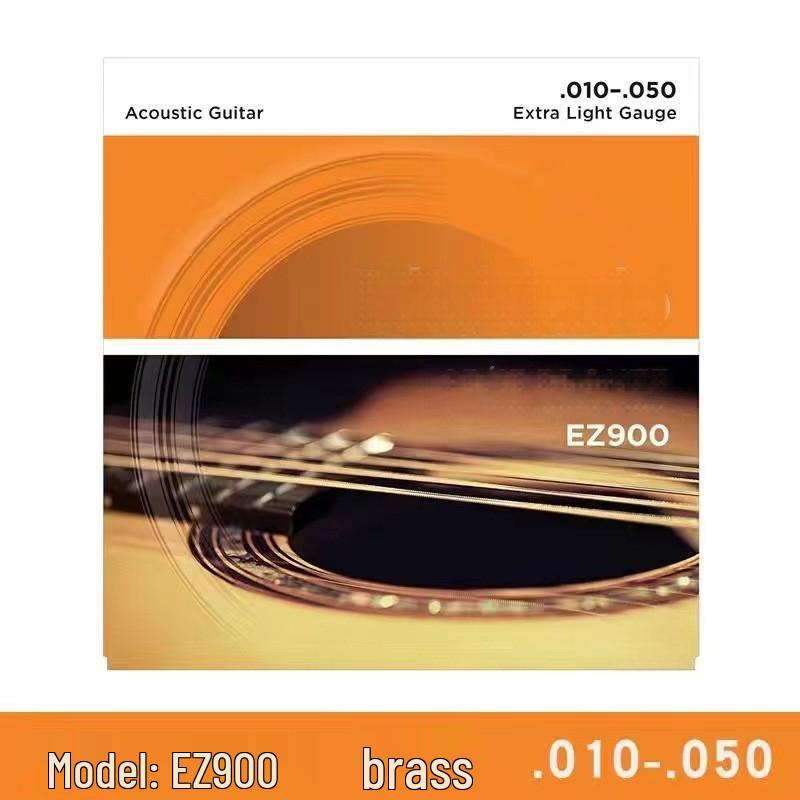 Acoustic & Electric Guitar Strings: DDLO Folk, EZ Brass, EJ Phosphor Bronze, EXL Electric.
