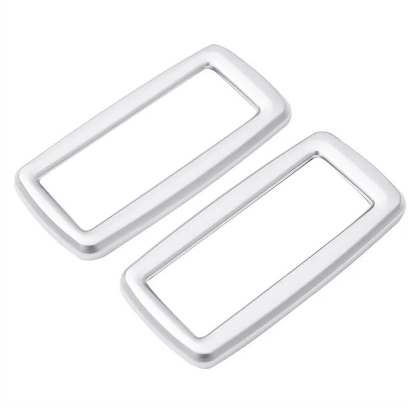 

2 шт., задняя крышка багажника, застежка на крючок, рамка, накладка, наклейка, украшение интерьера, автомобильные аксессуары для BMW 2 серии F45 F46 серебряный