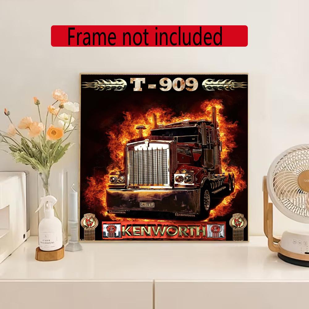 Kenworth Diamond Painting Round Diamond Mosaic Rhinestones Diamond Embroidery Craft Kit Wall Decor Without Frame
