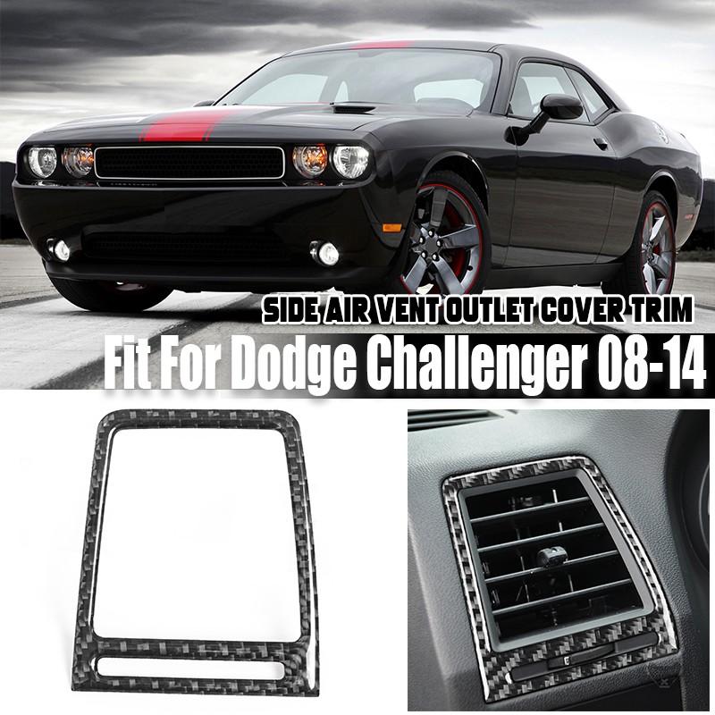 Driver Seat Air Outlet Vent Cover Trim Carbon Fiber For 2008~14 Dodge Challenger