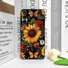Etui na telefon z żywym wzorem słoneczników dla Huawei Mate 60 50 40 Pro Nova 13 12 10 SE 11 PRO P60 P50 P40 Pro Plus Miękkie etui