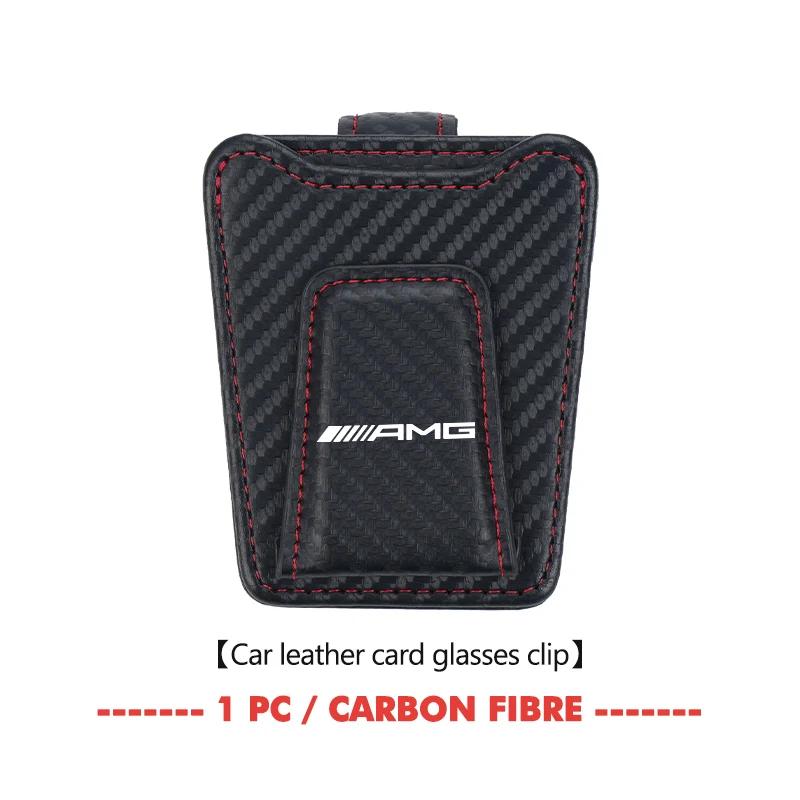 

Magnetic Car Sun Visor Glasses Holder Ticket Card Hanging Clip For Mercedes Benz AMG C180 C300 W124 W176 W177 C200 C260 GLC CLE