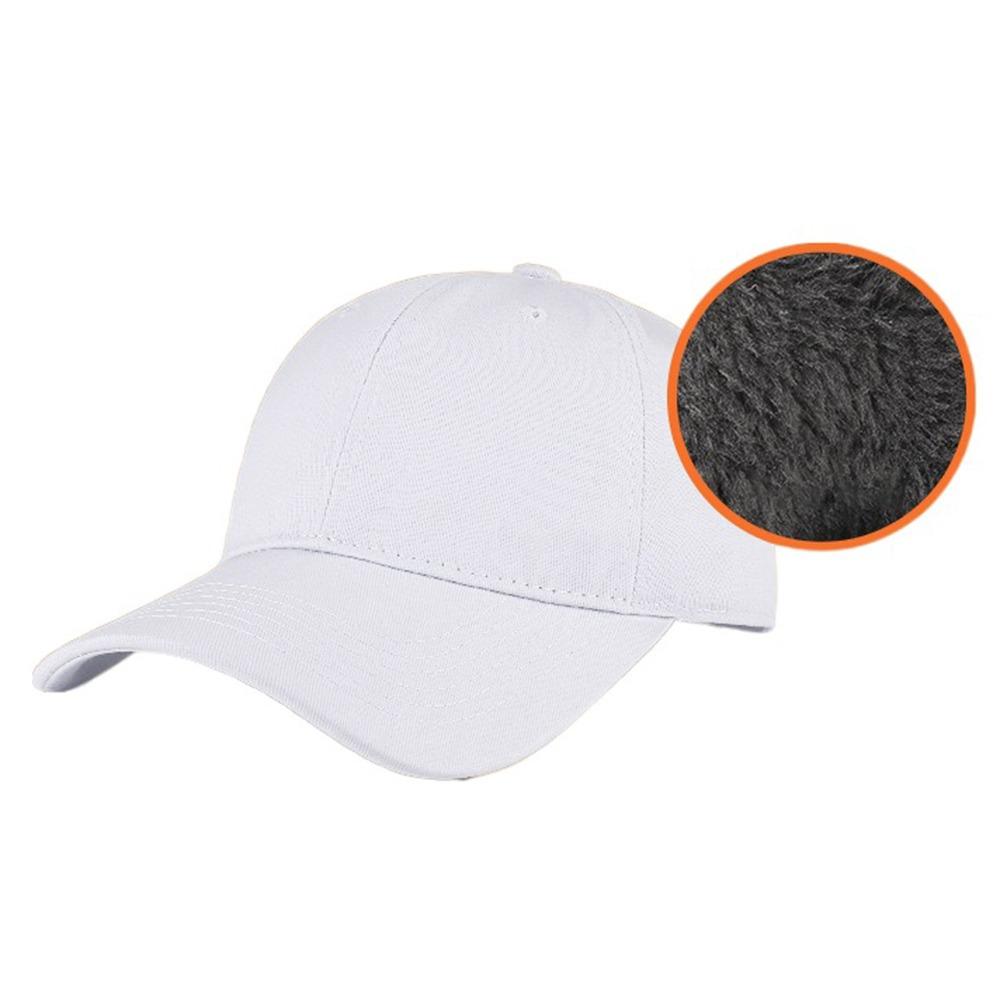 Solid Color Plush Baseball Cap Warm Duck Tongue Hat Vintage Sports Baseball Cap Outdoor