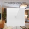 1 Way Wireless Remote Touch Light Wall Switch Panel with Receiver for Smart Home 100 240V (White)