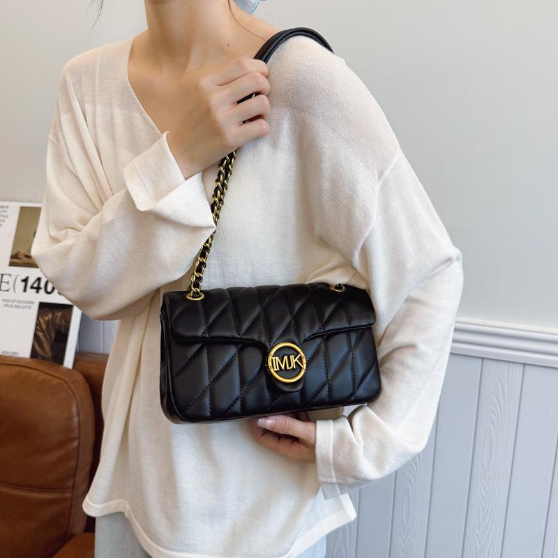 Premium Bag Women's Diamond Chain Bag New Trendy Four-season Versatile Small Square Bag One Shoulder Messenger Bag