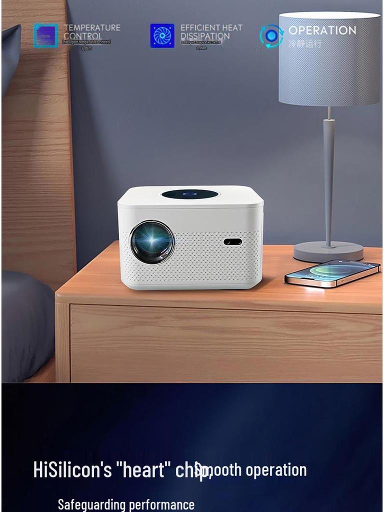 1080P Portable Home Projector with Wireless WiFi