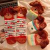 2 Paar kuschelige Plüsch-Dackel-Socken - Dicke warme Winter-Unisex- und -ähnliche weiche Pyjama-ähnliche Wadenhohe Socken mit süßem Dackel-Ohren- und Schwanz-Design