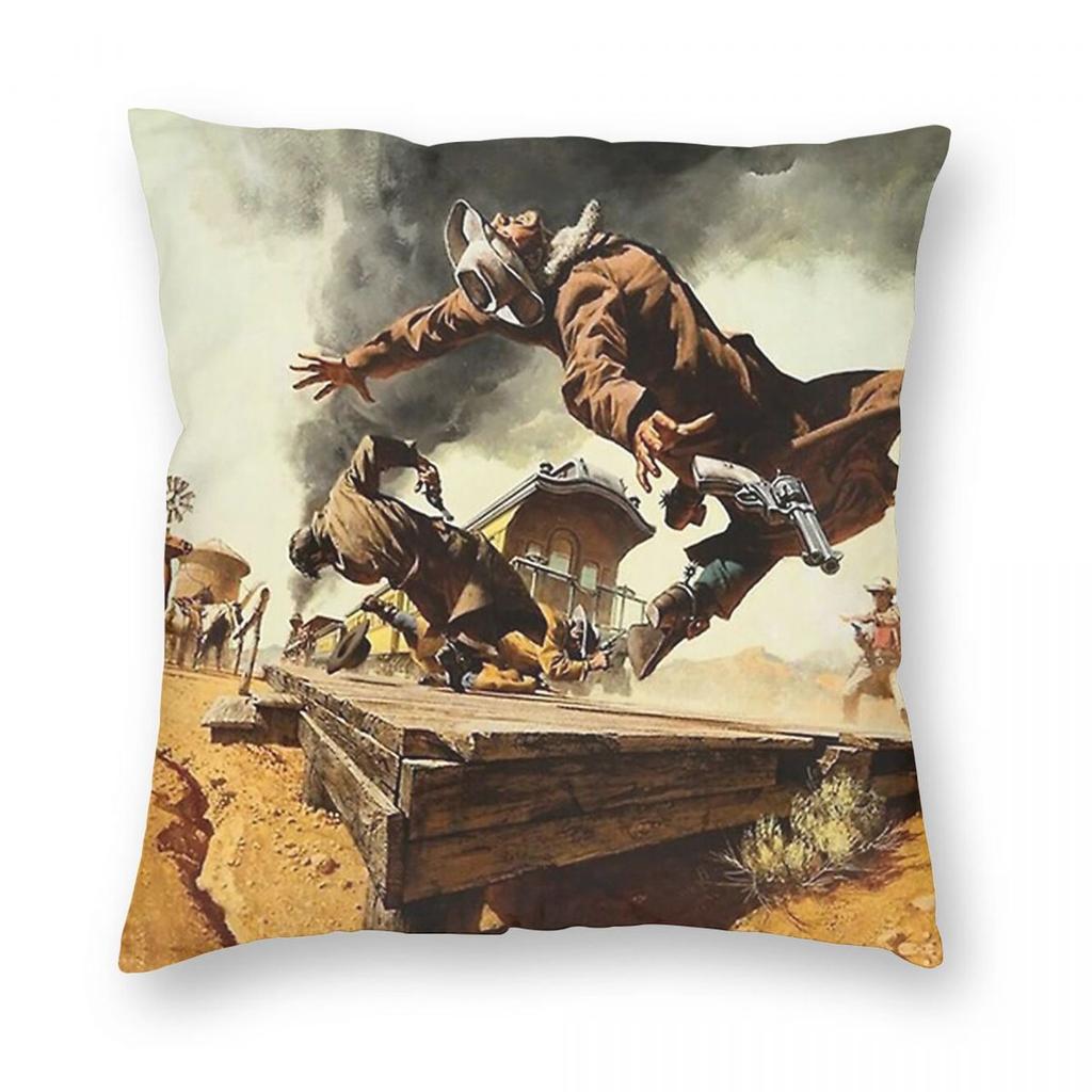 Once Upon A Time In The West Movie Square Pillowcase Polyester Linen Velvet Pattern Zip Decor Throw Pillow Case Sofa Cover