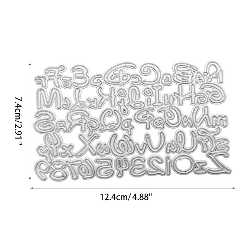 Wykrojniki Litery Cyfry Metalowe Wykrojniki Narzędzie do Wytłaczania DIY do Tworzenia Kartek Urodzinowych Zaproszeń Scrapbooking DIY Rzemiosło
