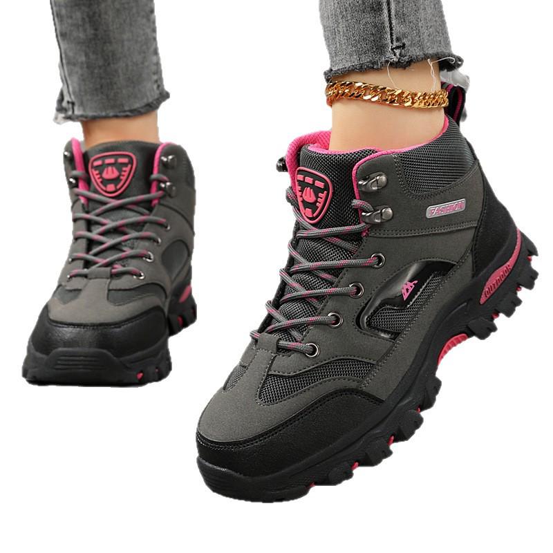 Women's Non-Slip Thick Sole Hiking Shoes, Height Increasing, Casual Wear, Autumn/Winter 42
