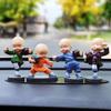 Shaking Head Monk Car Ornament Set - Cute Interior Decoration for Men and Women