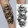 1 Sheet Compass Pirate Ship Temporary Tattoos For Women Men Adults Waterproof Tattoo Sleeve Self Adhesive Forearm Arm Leg Body