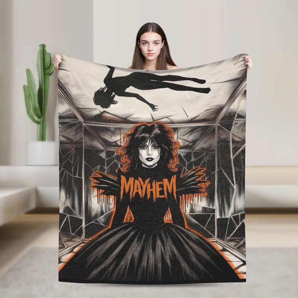 Lady Gaga Legendary singer  Flannel Blankets  Super Warm Throw Blanket for Couch Bed Picnic Pattern Bedspread Sofa Bed Cover