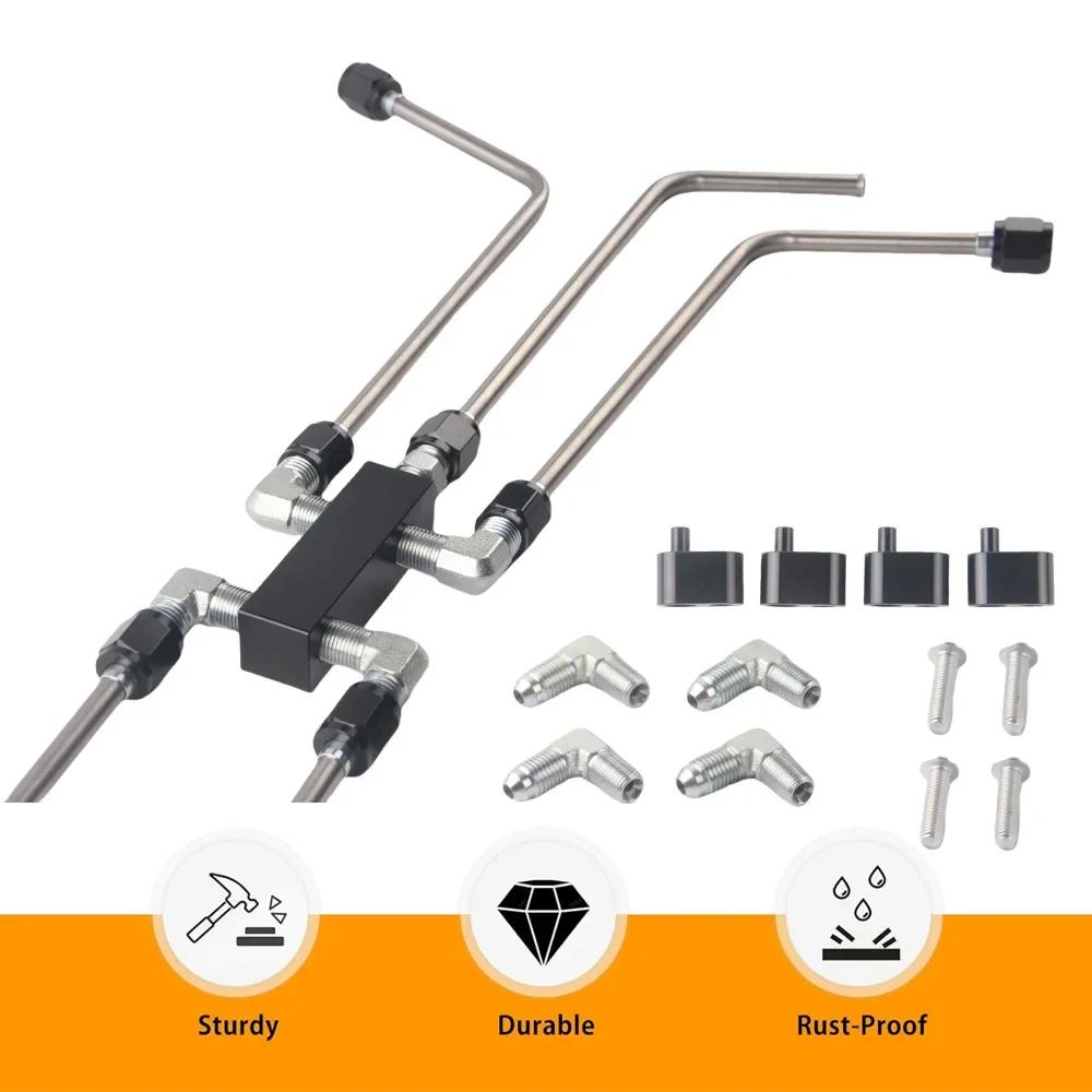 New AN4 LS Stainless Coolant Crossover Steam Vent Kit Compatible with for LS1 LS2, LS3, LS6, LS7, LS9 LSX Engines