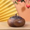 Solid Wood Pan Incense Burner, Indoor Aromatherapy Burner With Sandalwood Incense, Tea Ceremony ,Prayer Rooms, Yoga Decoration