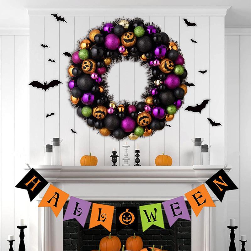 Enchanting Pumpkin Halloween Wreath Beautifully Designed For Fall Festivities And Decor