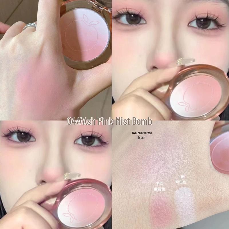 

Kekemood Bubble Gradient Blush - Ebony Rose Natural Matte & Fine Shimmer for a No-Makeup Spring/Summer Look.