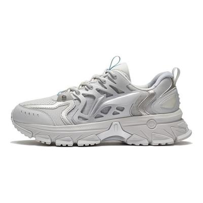 Li Ning Ling Feng Tendance Amorti Rebond Chaussures de Running Basses Homme sneaker Gris ARLS001-2