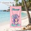 romance Custom Name Printed Beach Towel Personalized Soft Towel For Swimming Beach Travel