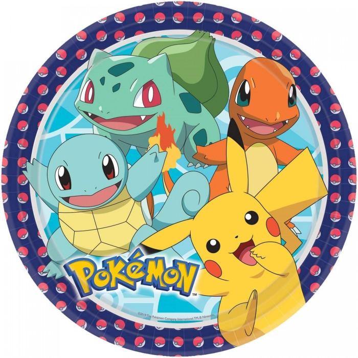POKEMON Paper Party Plates (Pack of 8)