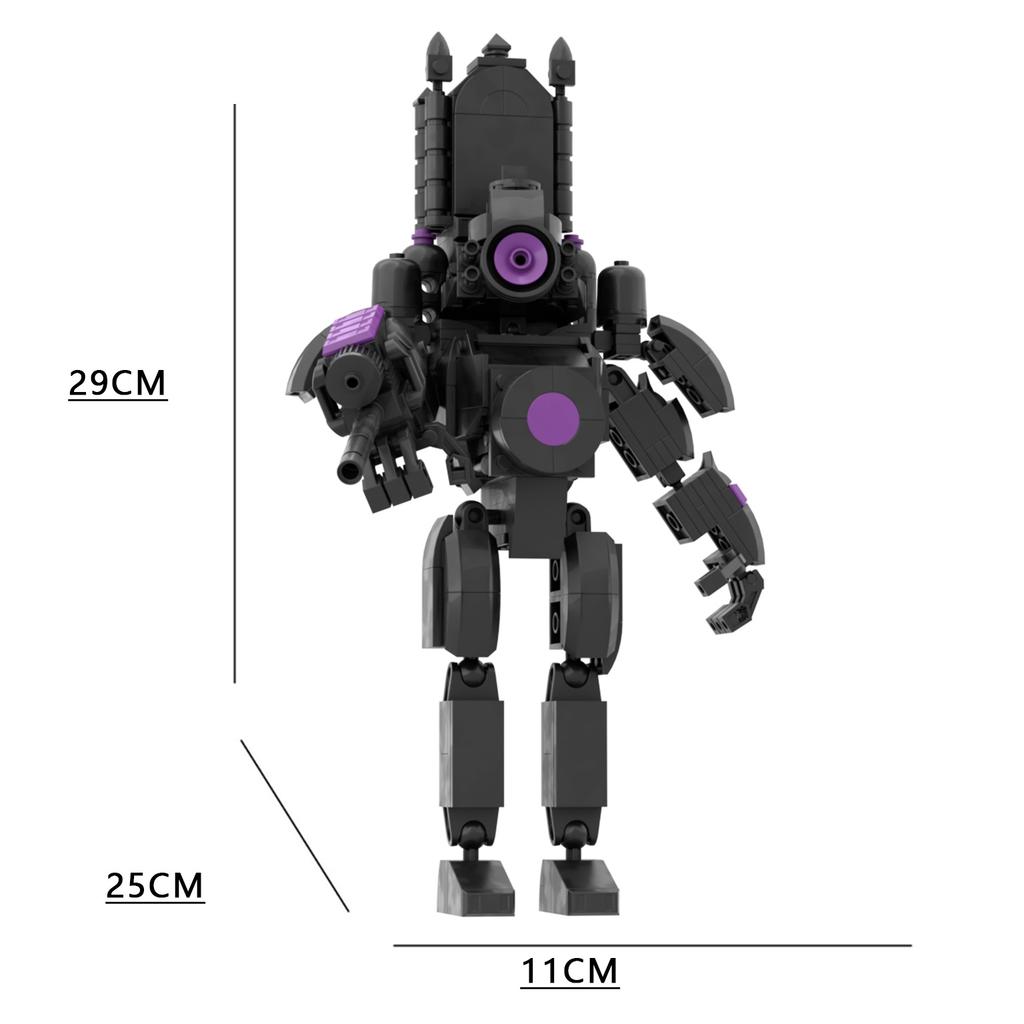 Hot New A Series of Skibidi Toilet Man Drill Male Titan Man Female TV Personality Building Blocks Set Toy for Kids New Year Gift
