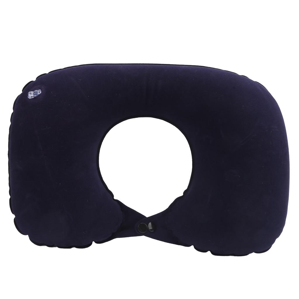 U Shape Pillow Press Inflatable Soft Head Rest Cushion Cervical Protection for Car Office