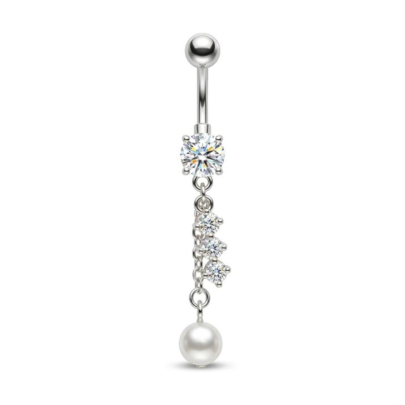 Butterfly Flower Belly Button Rings Rose Key Navel Piercing Jewelry Set For Women Beach Party Body Belly Jewelry Gift