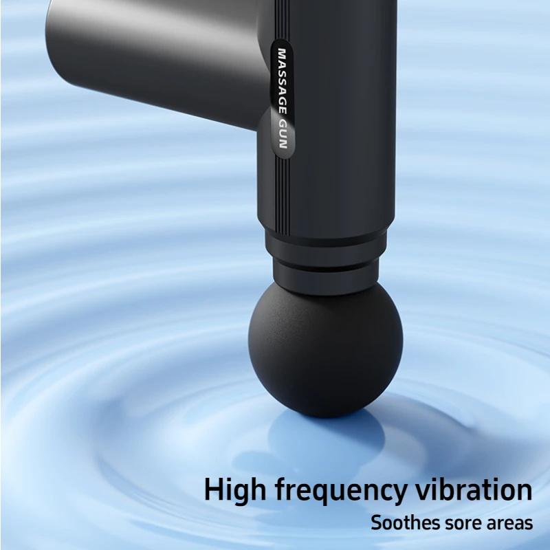 USB Mini Massage Gun Fascia Maschine Muskel Entspannung Vibrations Pistole Stange Massage Fitness Ausrüstung Neck Greifen Fascia Gun