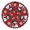 36 Inch Christmas Tree Skirt Cute Snowman/Gnome Rustic Xmas Tree Skirt