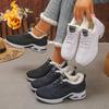Plus Size Women's Breathable Cotton Shoes for Autumn/Winter - Thick Sole, Inner Height Increasing, Lightweight, and Soft Sole Sports Casual Footwear.