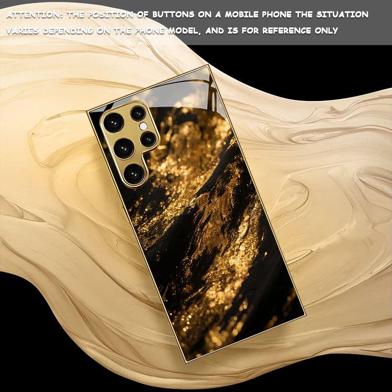 Hochwertige Handyhülle Galvanisiertes Glas TPU Handyhülle für Samsung Galaxy S26 S25 S24 S23 S22 S21 FE Ultra Plus Stoßfest