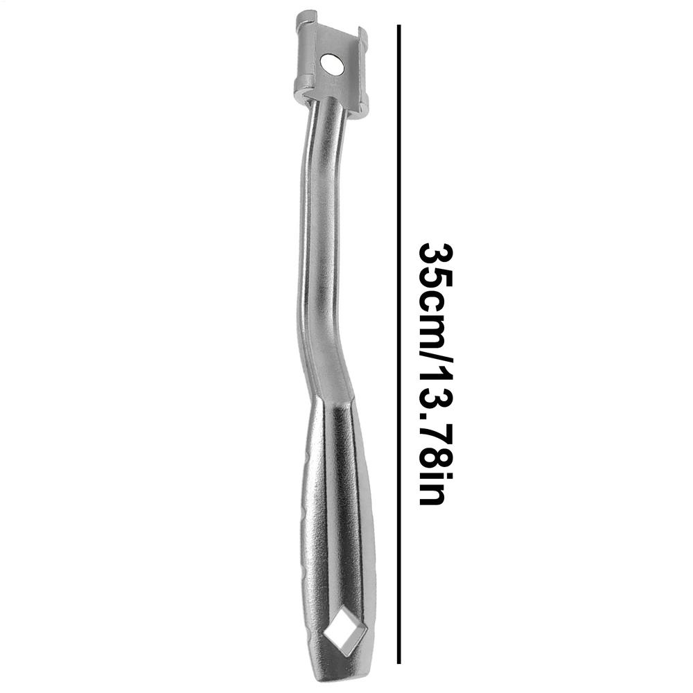 Wrench Extender Adaptor 1/2 Inch Magnetic Wrench Extender Tool Bar Torque Amplifier Tool Ergonomic Wrench Extension Adaptor for серебряный