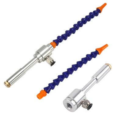 130mm Aluminiumlegering Mechanisch Bewerkte Mini Vortex Koude Lucht Droge Koeling Pistool Flexibele Buis