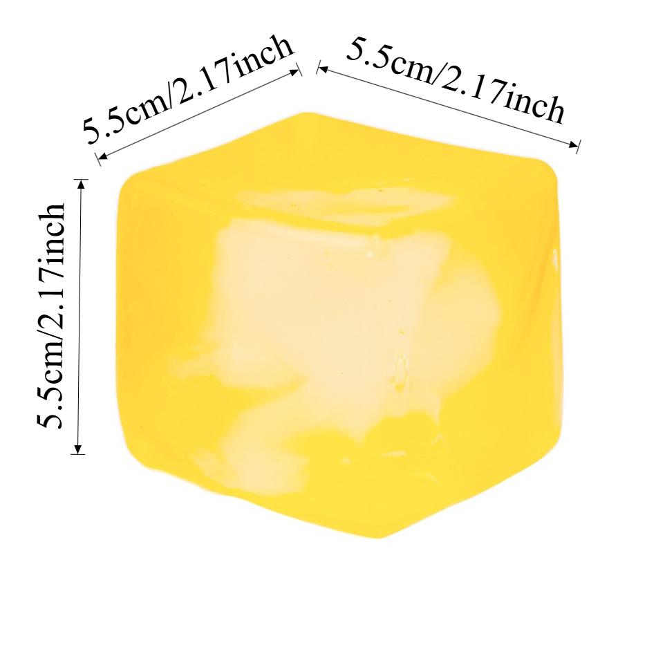 Squishy Ice Cube Fidget Toys, Stress Relief Ball For Adults Kids Anxiety, Sensory Toys For Autism Adhd, Easter Christmas Gift